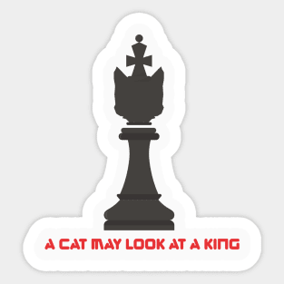 CAT AND KING Sticker